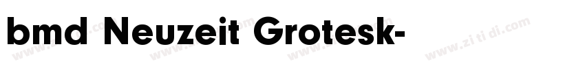 bmd Neuzeit Grotesk字体转换